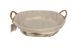 Cesta personalizable de mimbre rígido para 12 productos