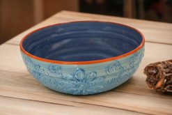 Alternative view of Large bowl "Blue relief".