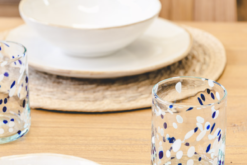 Alternative view of Vaso "confeti azul/blanco"